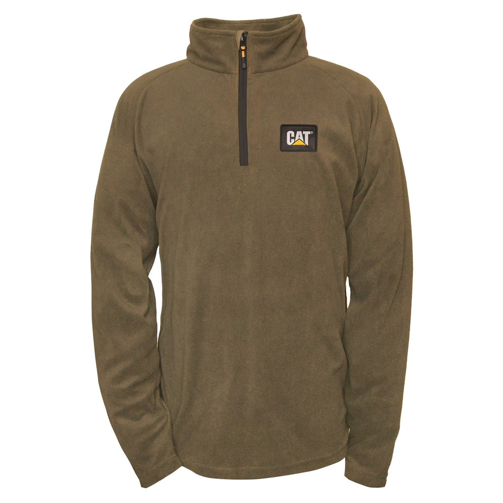 Férfi Caterpillar Concord Fleece Pullover Army Moss Pulóverek Army Moss Budapest | 1683-JBOZQ