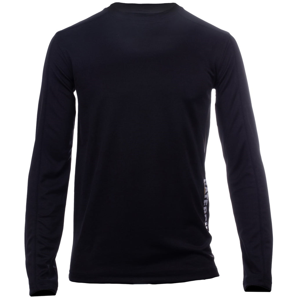 Férfi Caterpillar Coolmax Long Sleeve Póló Fekete Budapest | 2507-QWFMO