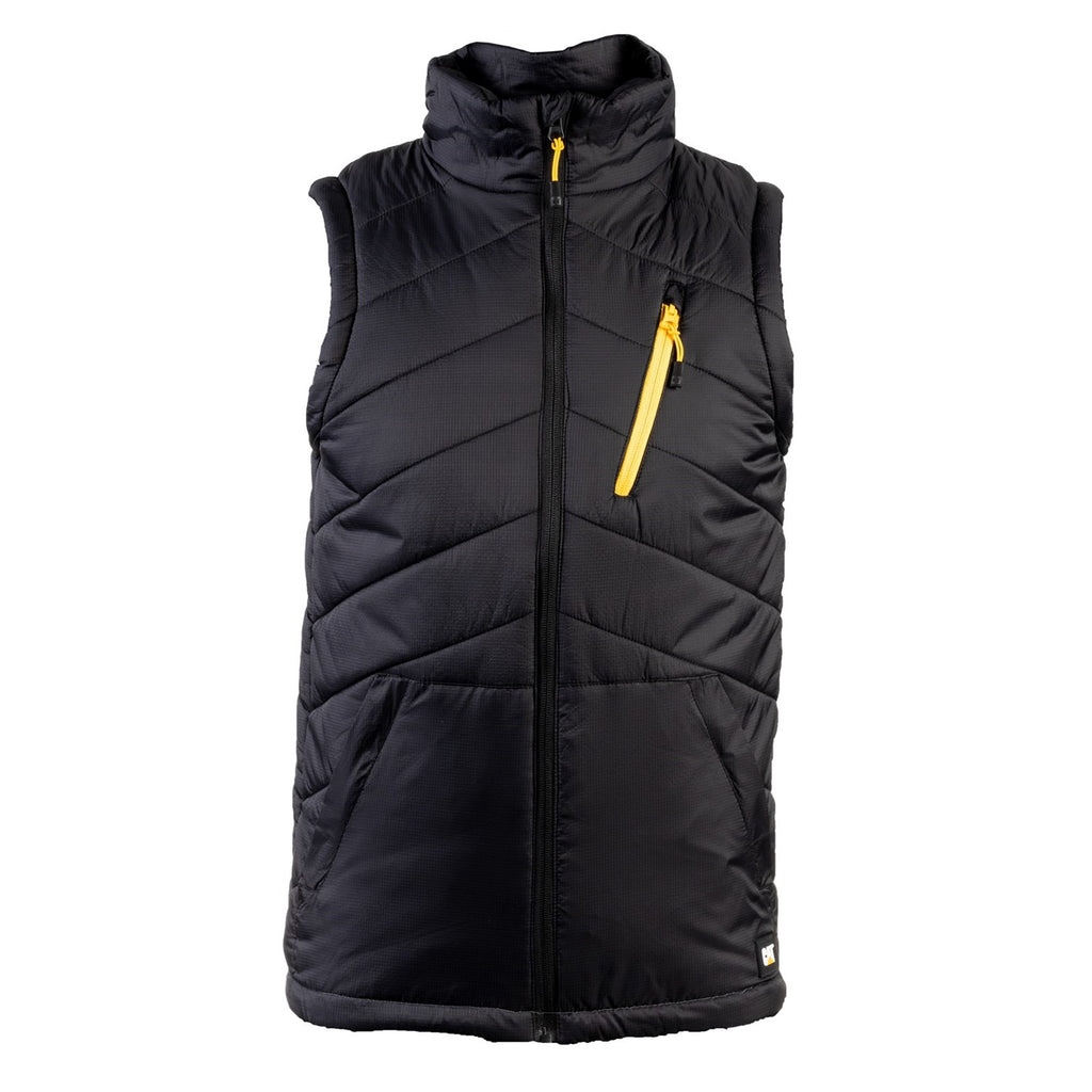 Férfi Caterpillar Essentials Body Warmer Szigetelt Mellények Fekete Budapest | 9104-HFDSM