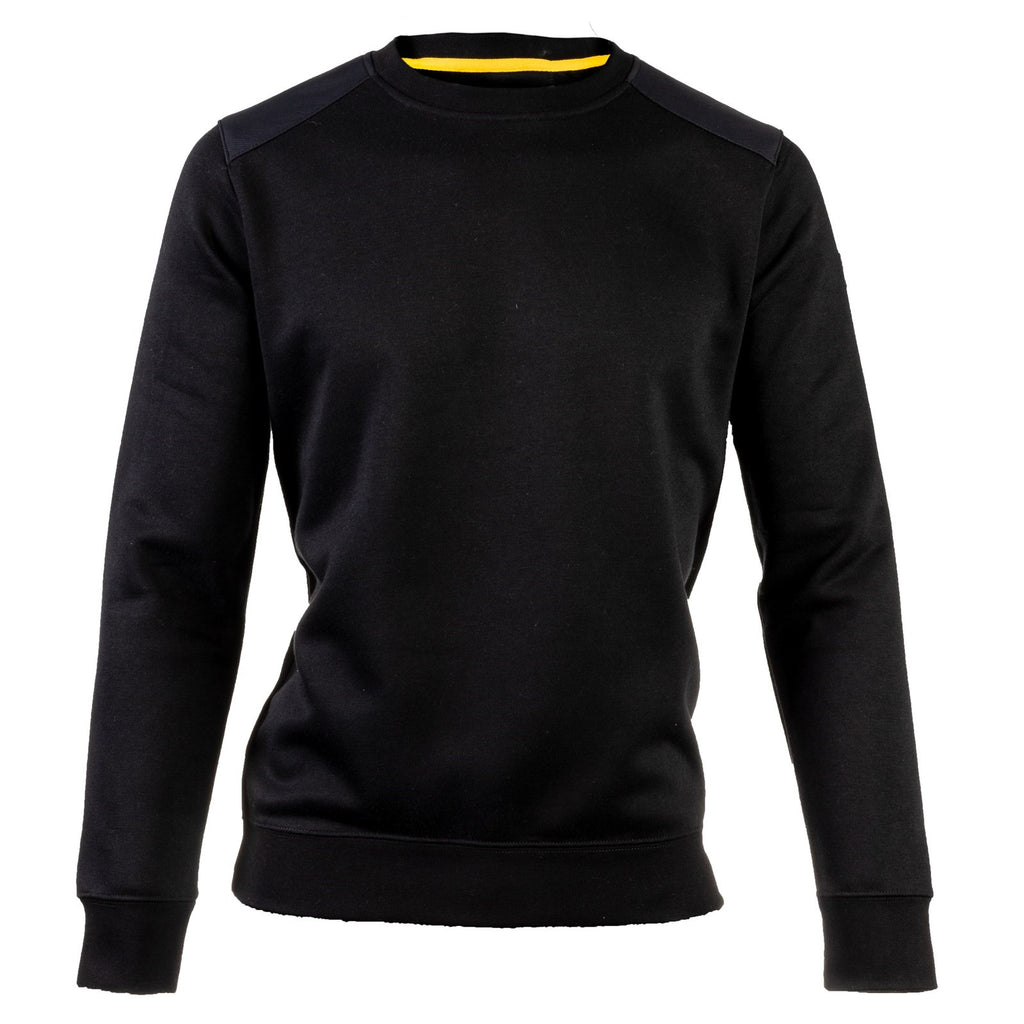 Férfi Caterpillar Essentials Crewneck Pulóverek Fekete Budapest | 4238-JQZGI