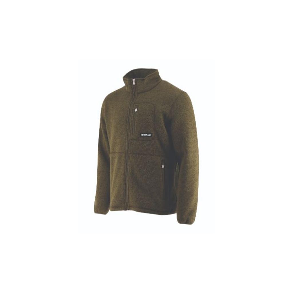 Férfi Caterpillar Foundation Fz Pocket Fleece Kabát Olivazöld Budapest | 3150-EOPLB