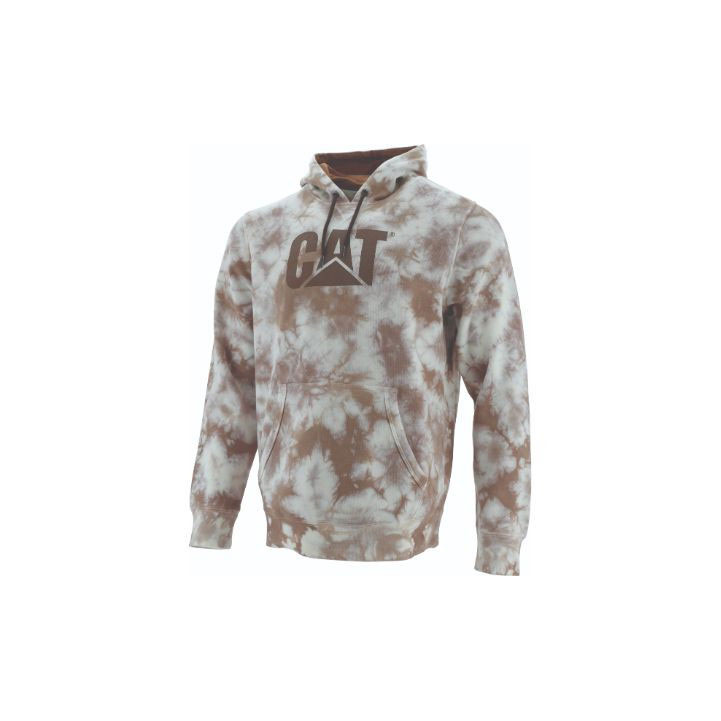 Férfi Caterpillar Foundation Printed Hoodie Pulóverek Bronze Shibori Budapest | 4830-CTMXN