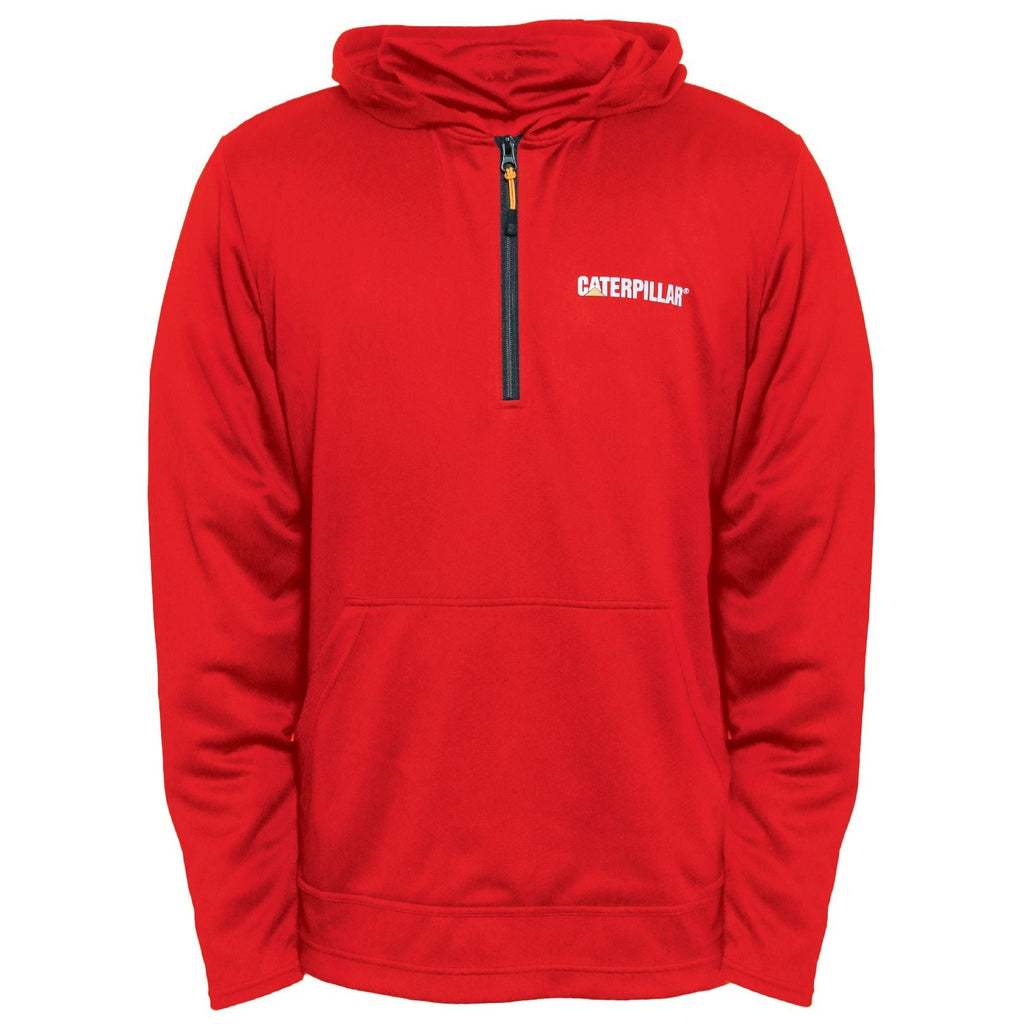 Férfi Caterpillar Guardian Hoodie Red Pulóverek Piros Budapest | 8239-IYQJT