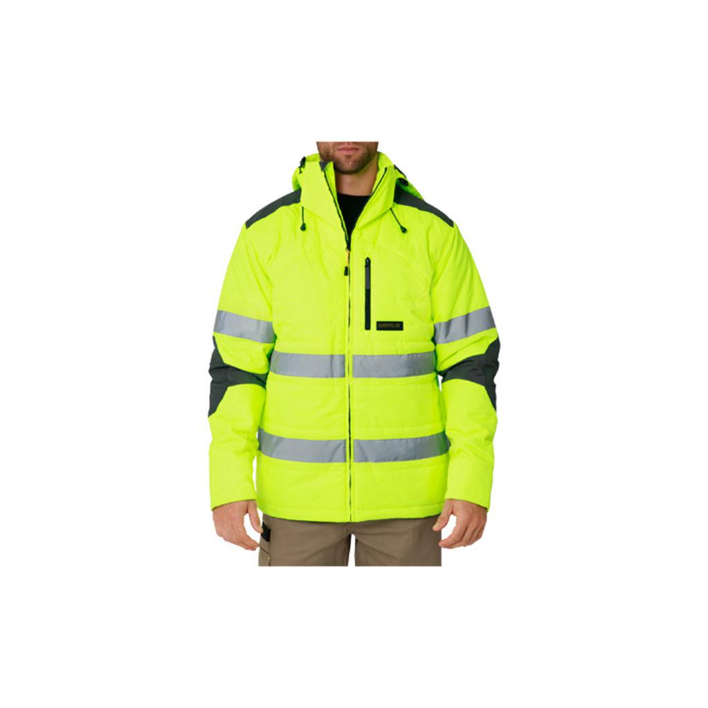 Férfi Caterpillar Hi Vis Boreas Taped Kabát Sárga Budapest | 9208-NQHVB