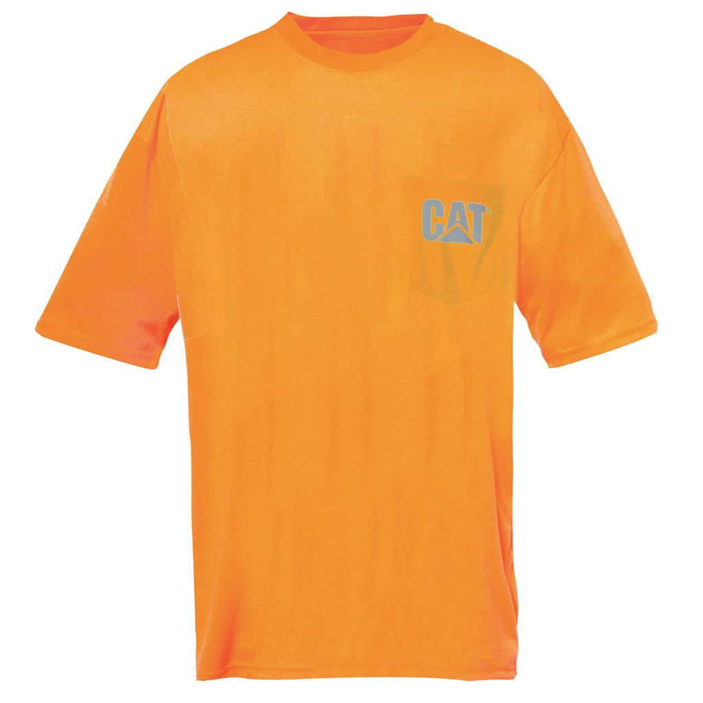 Férfi Caterpillar Hi-vis Trademark Pocket T-Shirts Narancssárga Budapest | 4971-EYVUQ