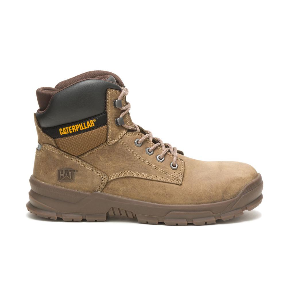 Férfi Caterpillar Mobilize Alloy Toe Munkavédelmi Bakancs Khaki Budapest | 8324-SOXCV