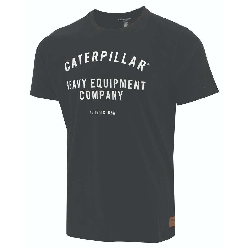 Férfi Caterpillar Munka Hec T-Shirts Fekete Budapest | 7581-WAYFQ