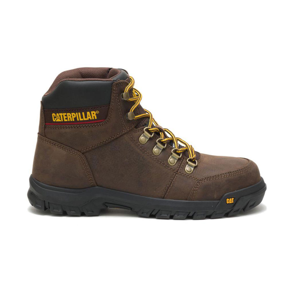 Férfi Caterpillar Outline Steel Toe - 6" Munkavédelmi Bakancs Barna Budapest | 2067-OEHFP