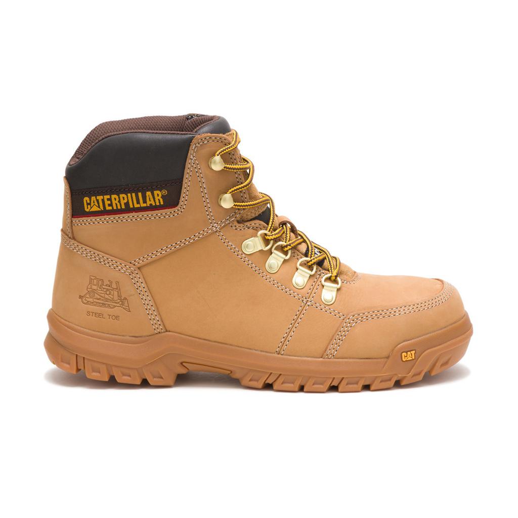 Férfi Caterpillar Outline Steel Toe Acél Orrú Csizma Narancssárga Budapest | 3872-IBOEN