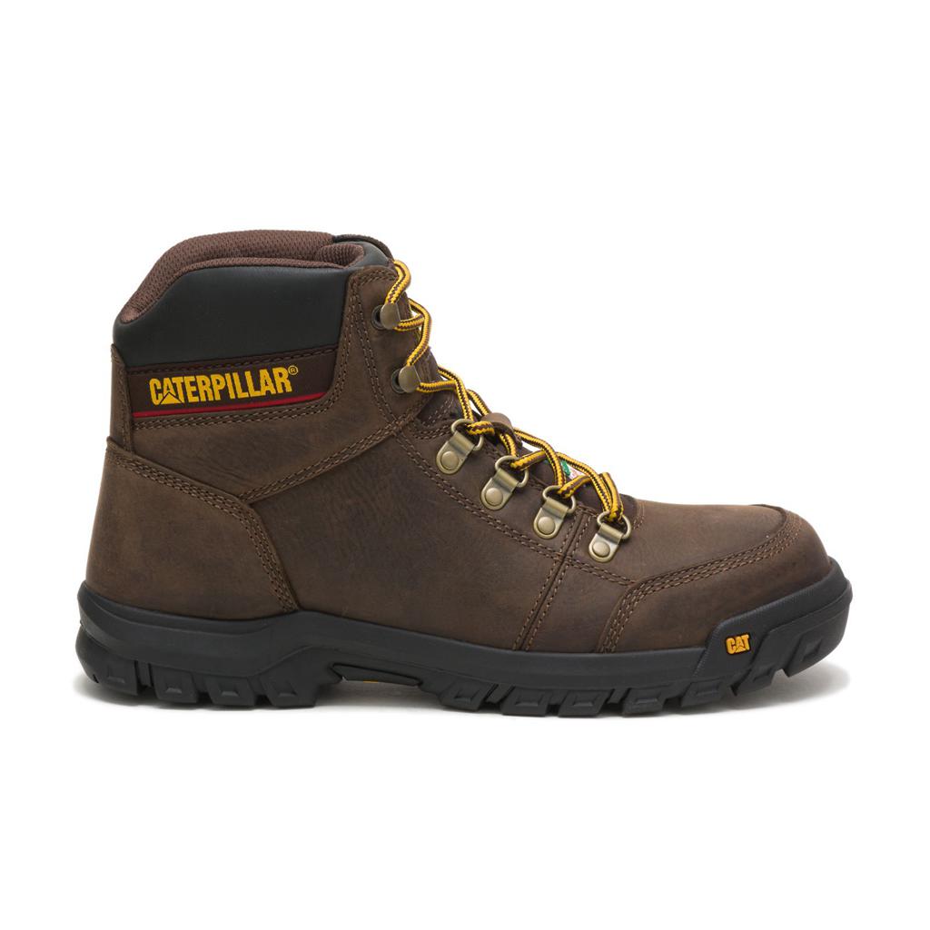 Férfi Caterpillar Outline Steel Toe Csa Munkavédelmi Bakancs Barna Budapest | 4801-KECUY