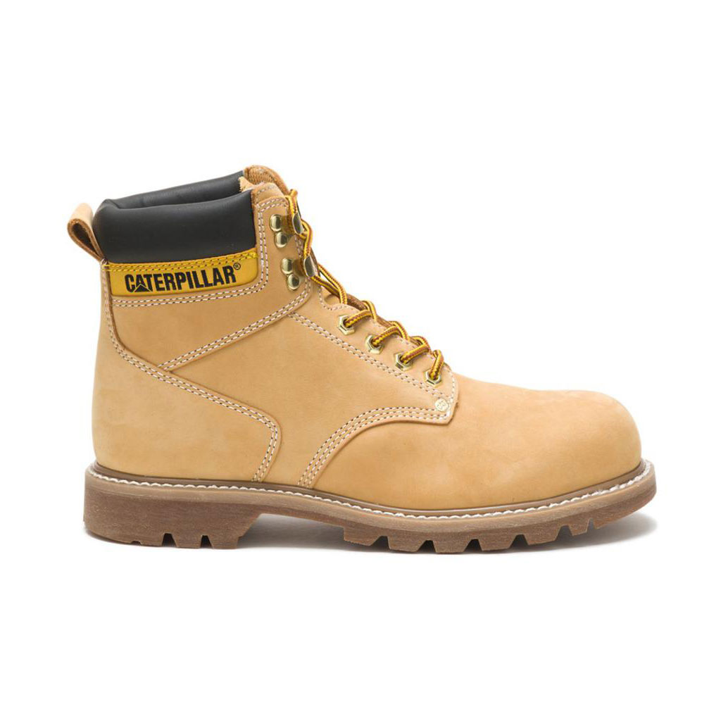 Férfi Caterpillar Second Shift Steel Toe - 6" Munkavédelmi Bakancs Barna Budapest | 2398-TNRXM