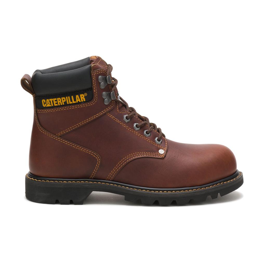 Férfi Caterpillar Second Shift Steel Toe Acél Orrú Csizma Barna Budapest | 5836-SMYUH