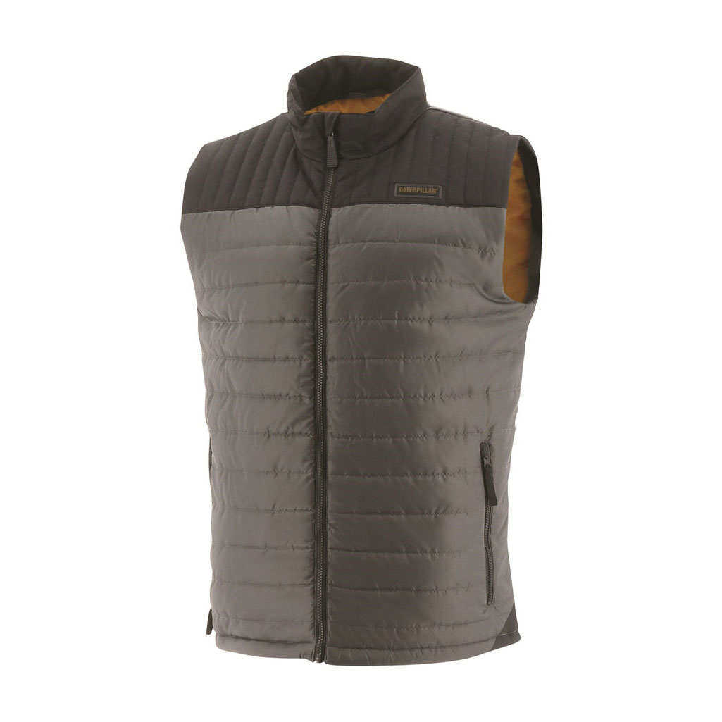 Férfi Caterpillar Squall Body Warmer Szigetelt Mellények Sötétszürke Budapest | 8967-HTCXJ