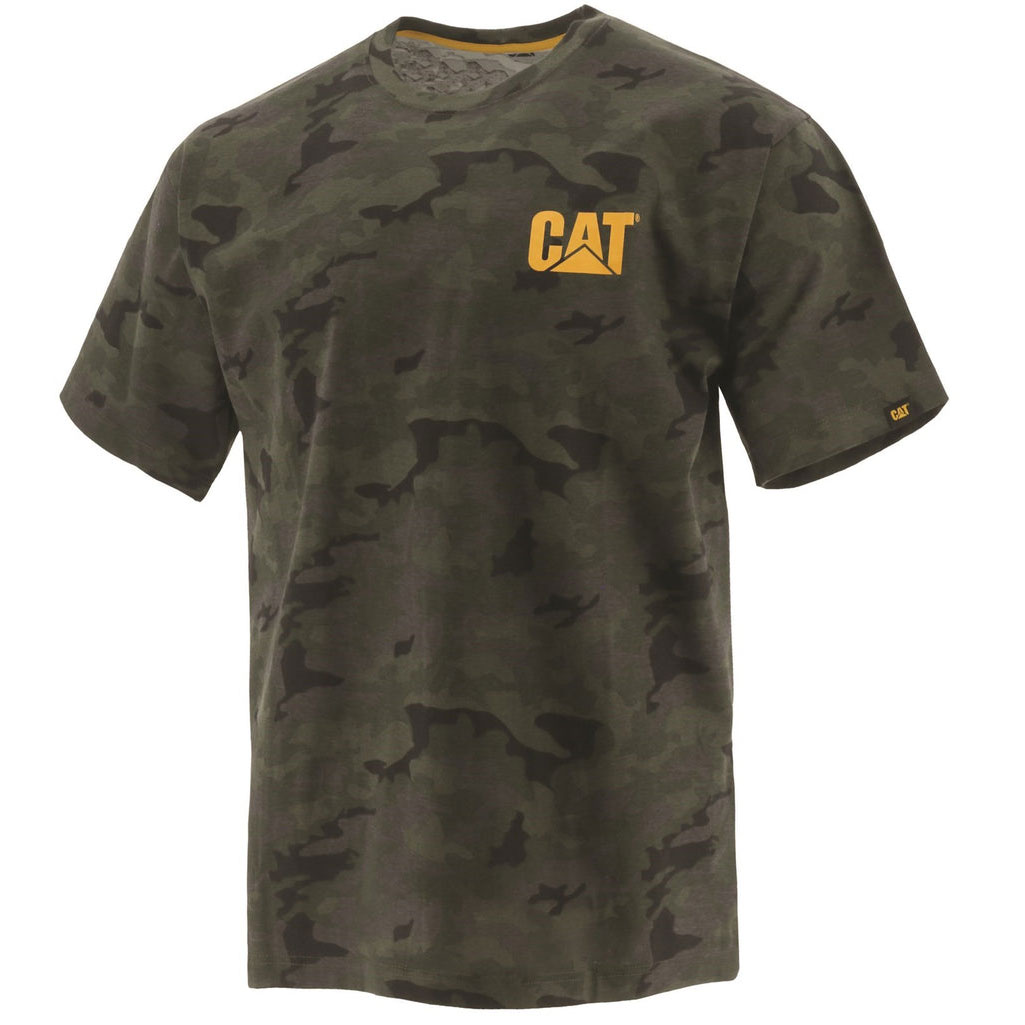 Férfi Caterpillar Trademark Póló Camo Budapest | 3862-QDPAV