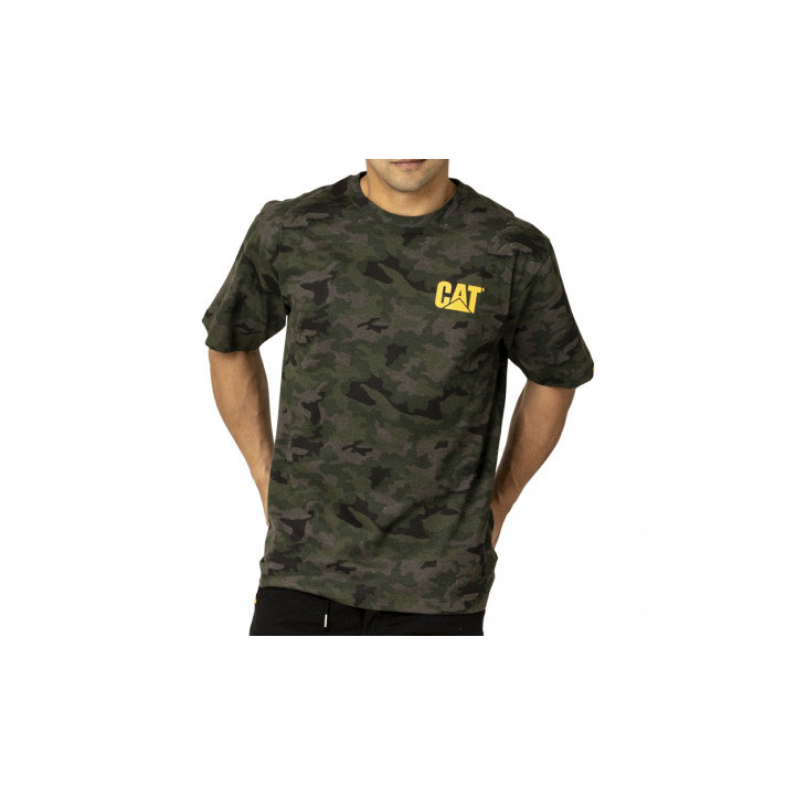 Férfi Caterpillar Trademark Póló Camo Budapest | 3964-GDKEN