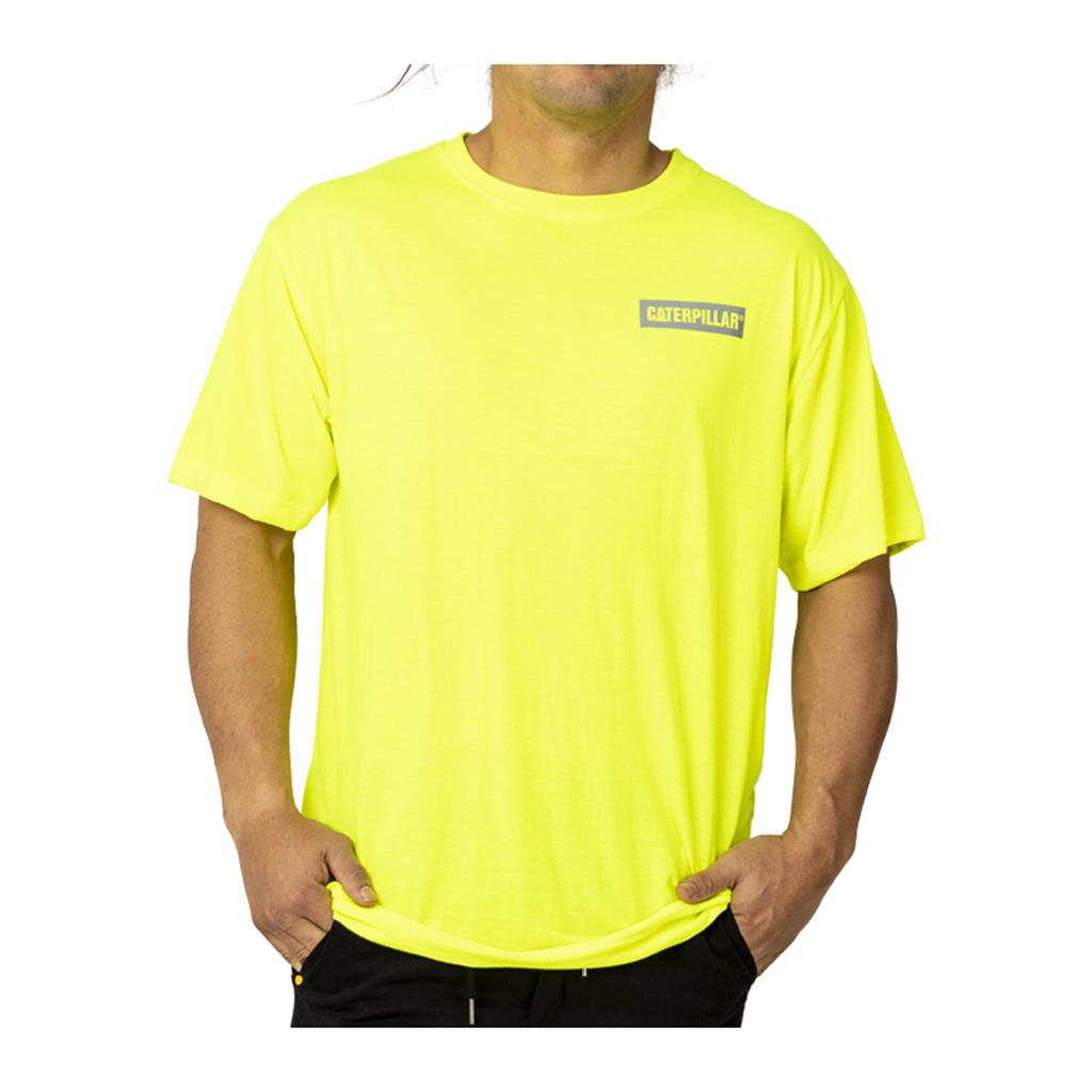 Férfi Caterpillar Triton Block S/S T-Shirts Sárga Budapest | 5461-FDOHU