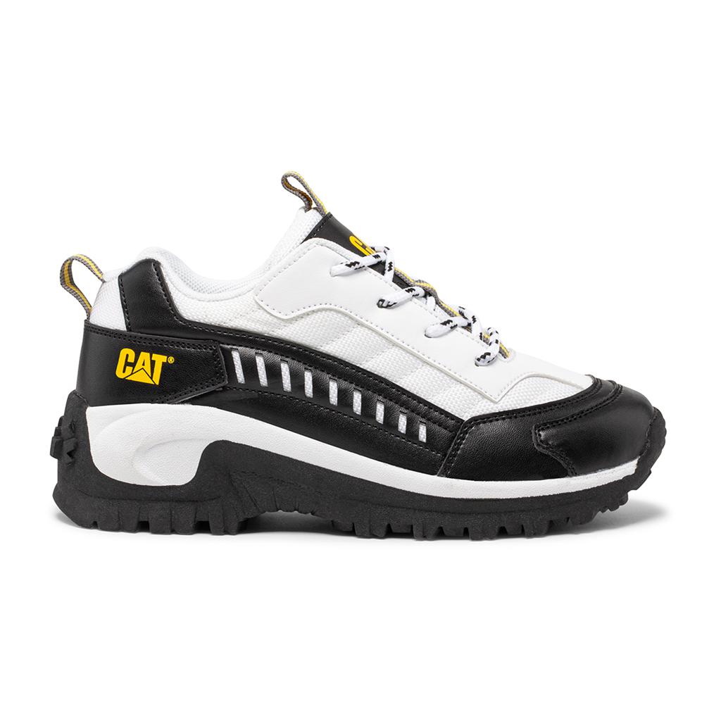 Gyerek Caterpillar Intruder Tornacipő White/Black Budapest | 5764-QZHYC