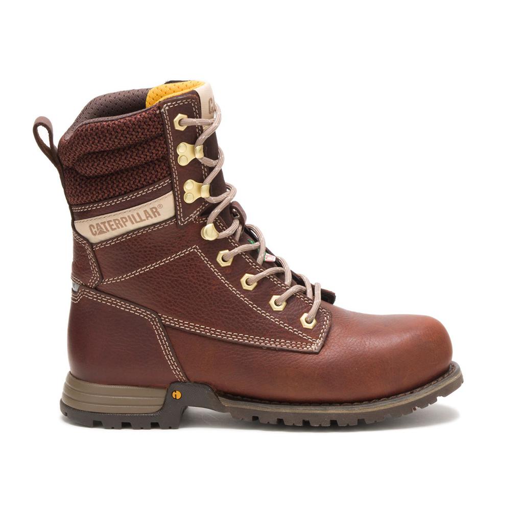 Női Caterpillar Clover 8" Steel Toe Csa Munkavédelmi Bakancs Barna Budapest | 5960-CNIJT