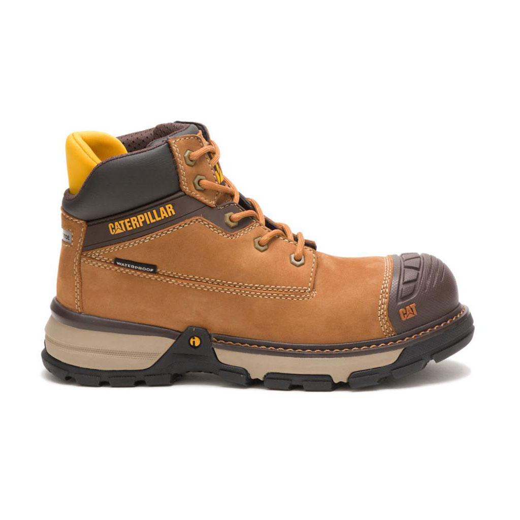 Női Caterpillar Excavator Superlite Vízálló Carbon Composite Toe Slip Resistant Footwear Barna Budapest | 8279-SFOKM