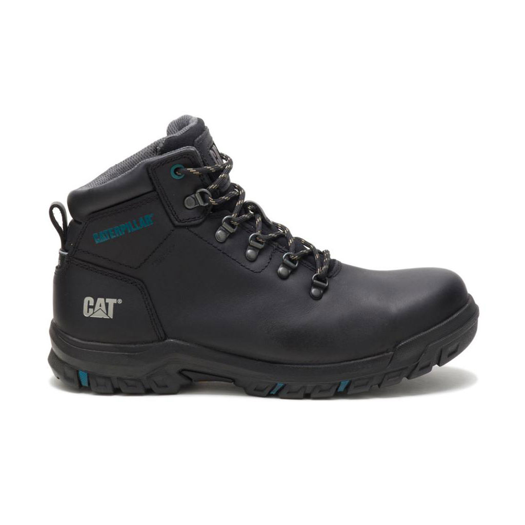 Női Caterpillar Mae Steel Vízálló Slip Resistant Footwear Fekete Budapest | 6430-DTBLR