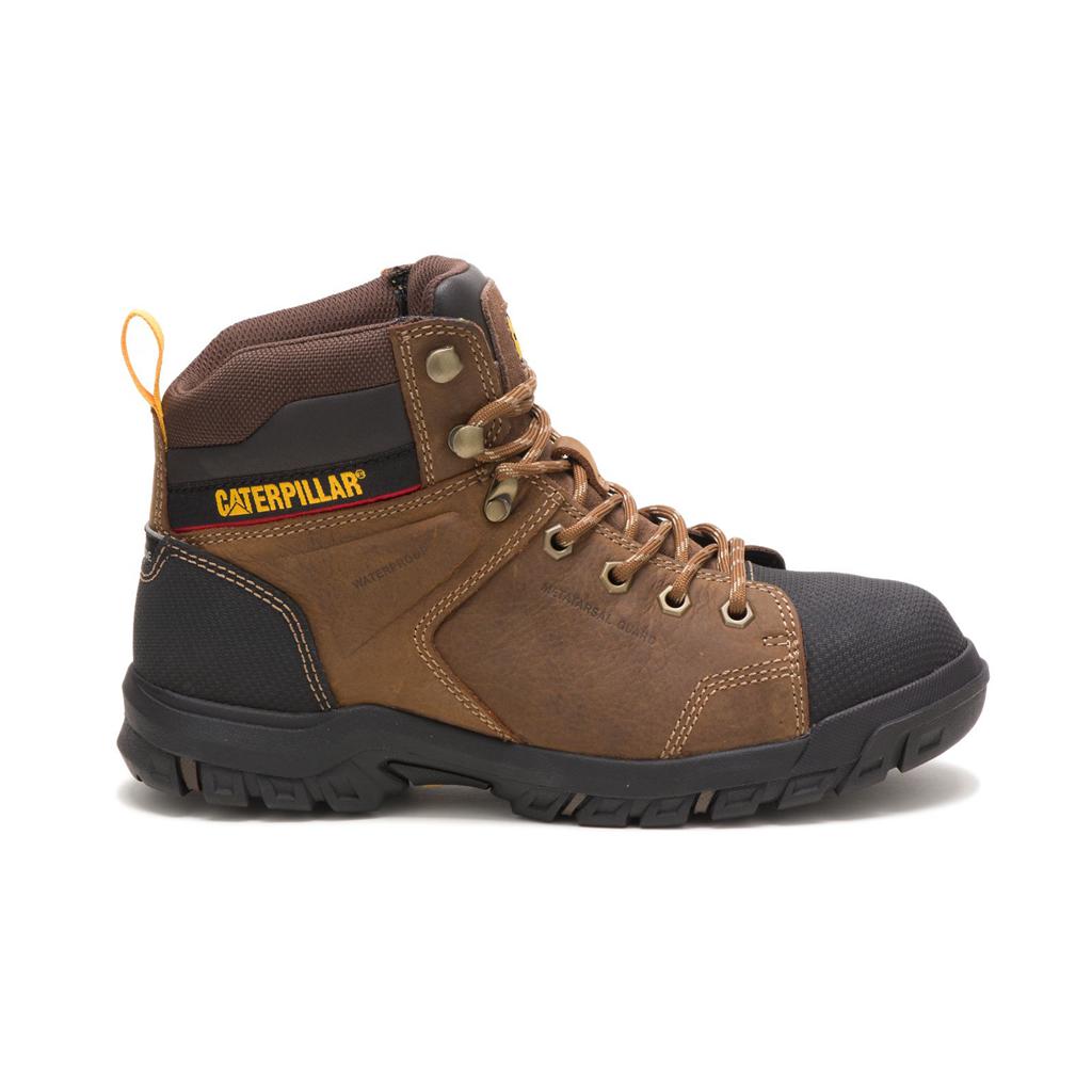 Női Caterpillar Wellspring Vízálló Metatarsal Guard Steel Toe Munkavédelmi Bakancs Barna Budapest | 5147-LEHJB