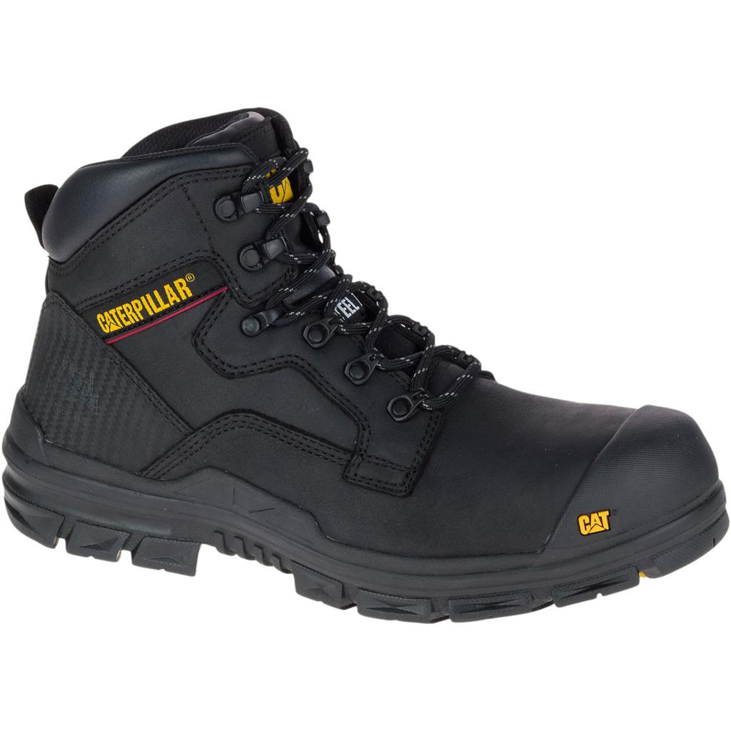 Férfi Caterpillar Bearing S3 Vizi Resistant Hro Src Steel Toe Munkavédelmi Bakancs Fekete  Budapest |  3028-YTFUV