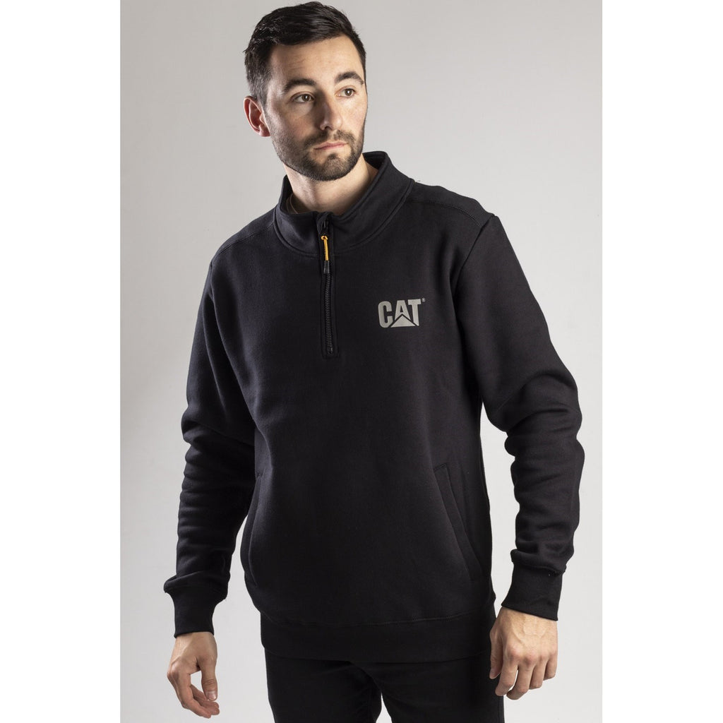 Férfi Caterpillar Canyon 1/4 Zip Pulóverek Fekete  Budapest |  0726-MZJBY