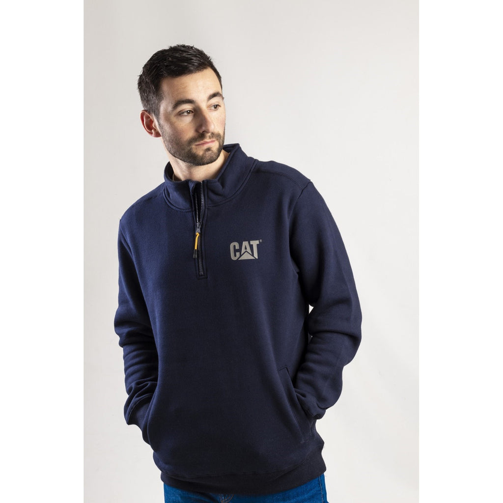 Férfi Caterpillar Canyon 1/4 Zip Pulóverek Sötétkék  Budapest |  4561-IGWXR