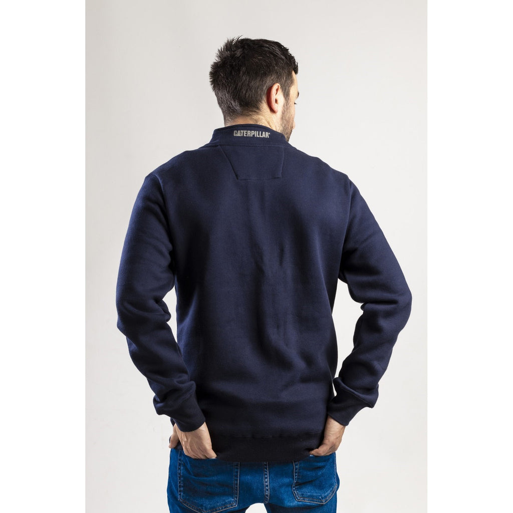 Férfi Caterpillar Canyon 1/4 Zip Pulóverek Sötétkék  Budapest |  4561-IGWXR