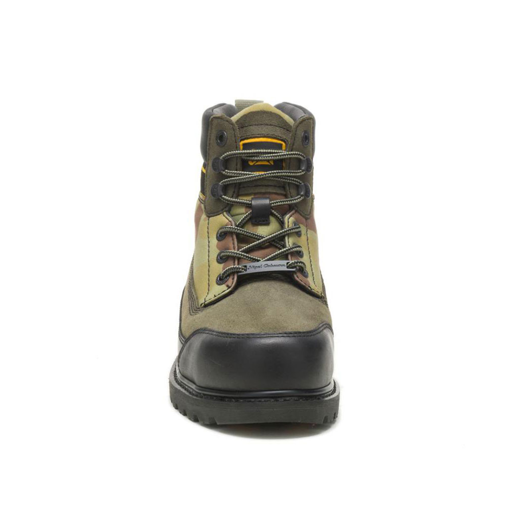 Férfi Caterpillar Cat Footwear X Nigel Cabourn Utah Alkalmi Csizma Zöld Fekete  Budapest |  1748-KBFVZ