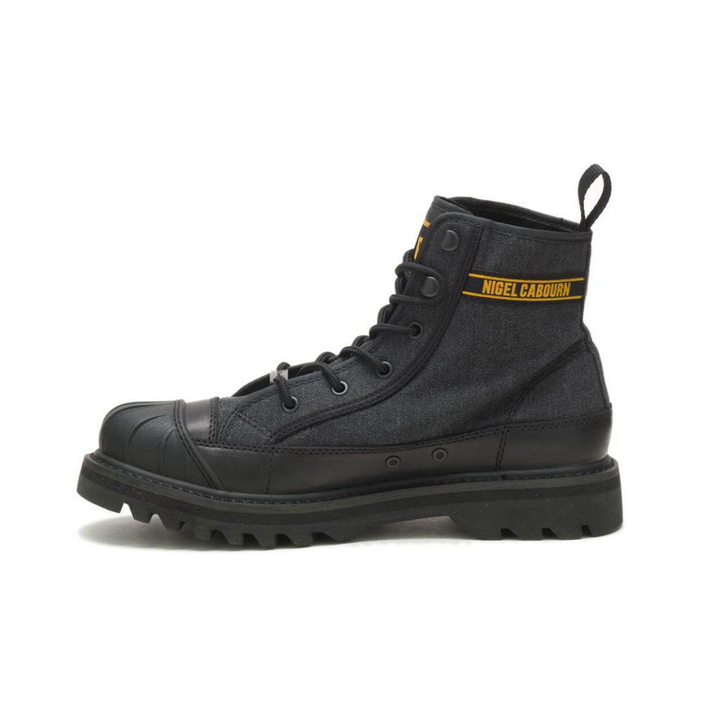 Férfi Caterpillar Cat Footwear X Nigel Cabourn Omaha Alkalmi Csizma Fekete  Budapest |  6058-RYJUK