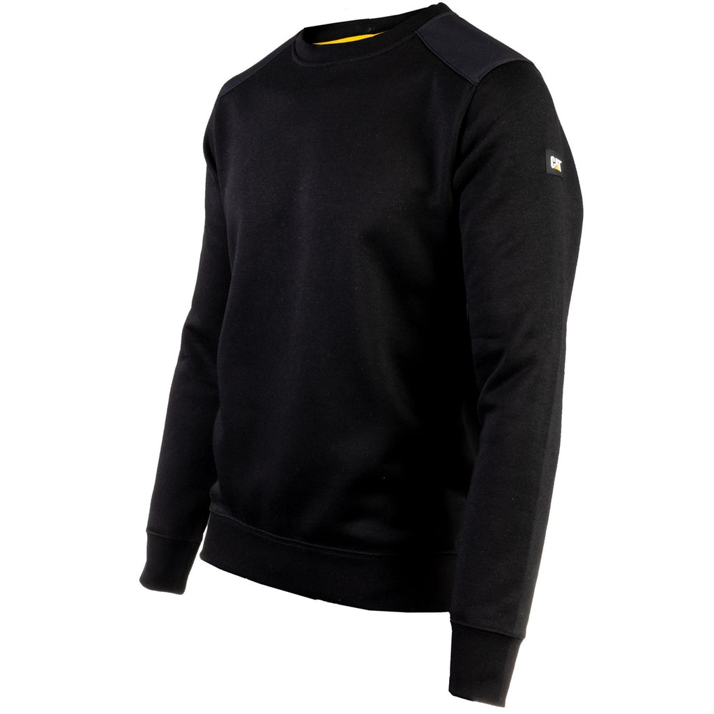 Férfi Caterpillar Essentials Crewneck Pulóverek Fekete  Budapest |  4238-JQZGI