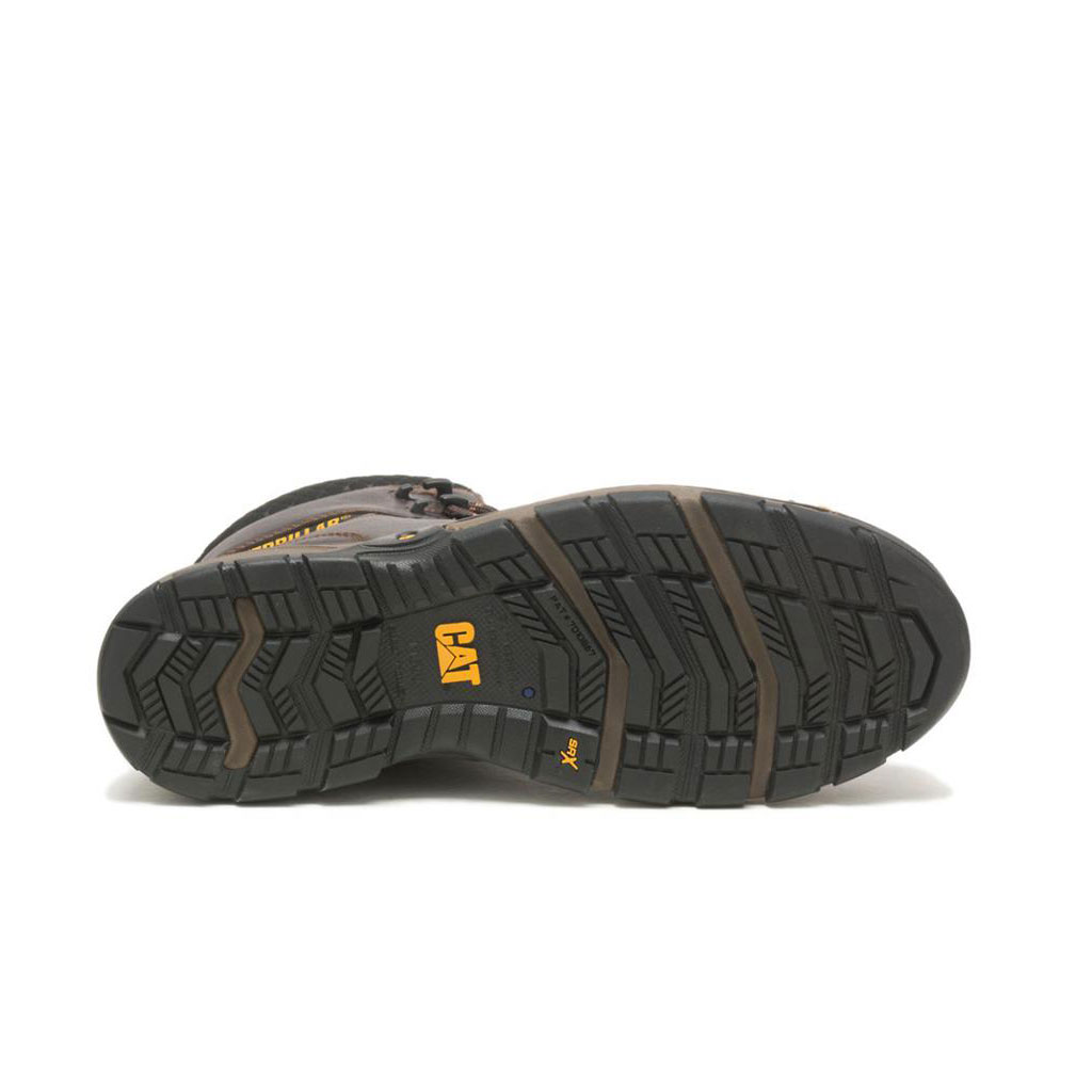 Férfi Caterpillar Excavator Superlite Cool Carbon Composite Toe Munkavédelmi Bakancs Sötétbarna  Budapest |  1237-DJWGN