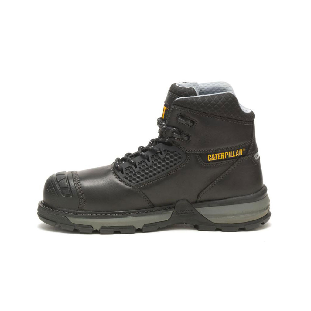 Férfi Caterpillar Excavator Superlite Cool Carbon Composite Toe Munkavédelmi Bakancs Fekete  Budapest |  1487-DMRKN