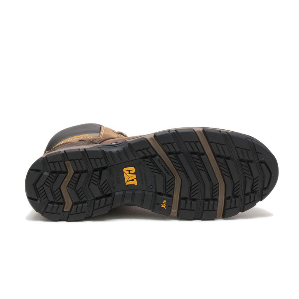 Férfi Caterpillar Excavator Superlite Vízálló Carbon Composite Toe Munkavédelmi Bakancs Sötét  Budapest |  3065-RFTUP