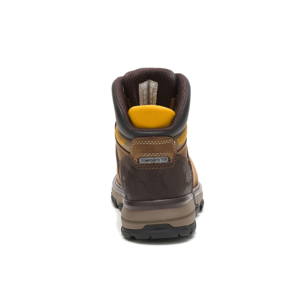 Férfi Caterpillar Excavator Superlite Vízálló Nano Toe Munkavédelmi Bakancs Brown/Black  Budapest |  3276-CXHEL