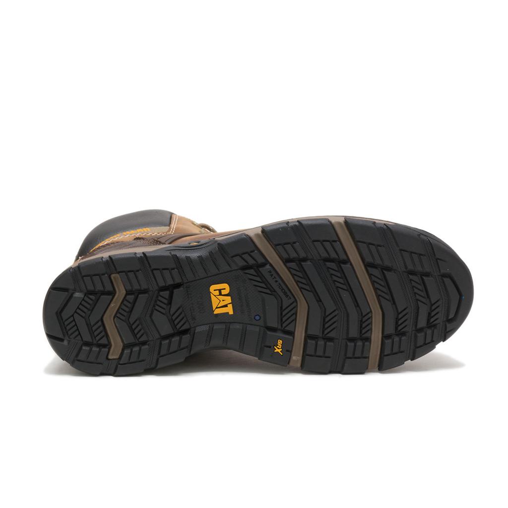 Férfi Caterpillar Excavator Superlite Vízálló Nano Toe Munkavédelmi Bakancs Brown/Black  Budapest |  3276-CXHEL