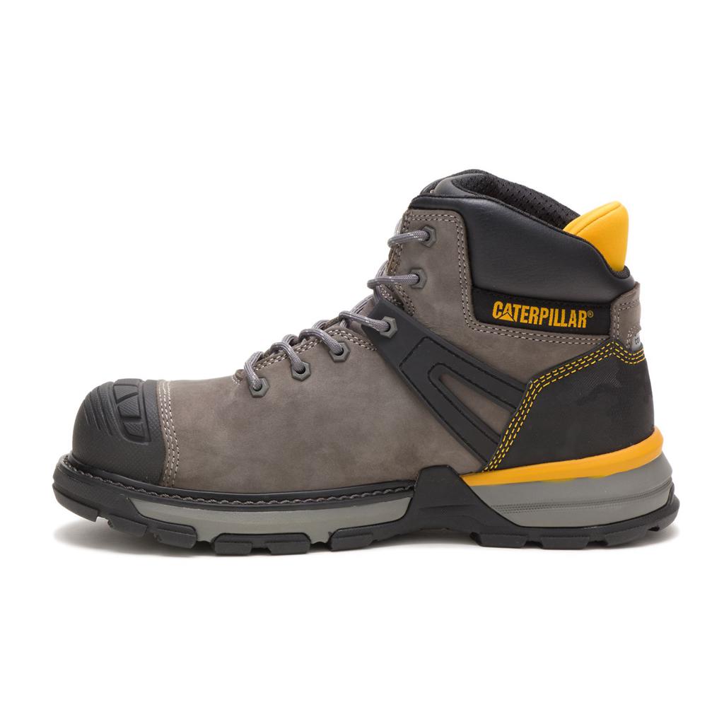 Férfi Caterpillar Excavator Superlite Vízálló Nano Toe Munkavédelmi Bakancs Grey/Black  Budapest |  9083-IJSVC