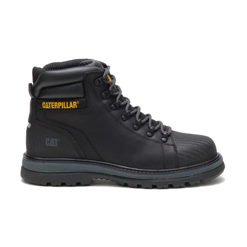 Férfi Caterpillar Foxfield Steel Toe Munkavédelmi Bakancs Fekete  Budapest |  3895-OMZCK