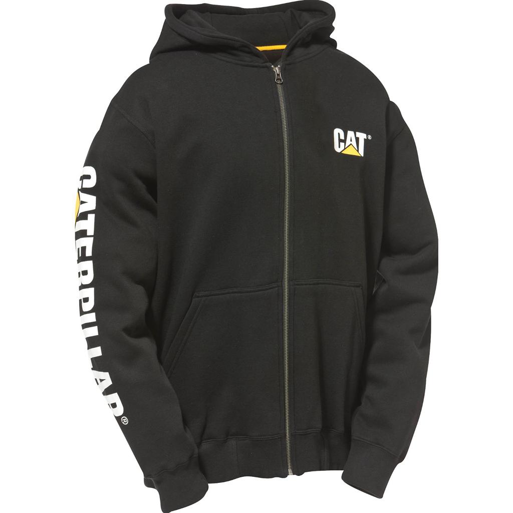 Férfi Caterpillar Full Zip Csuklyás Pulóverek Fekete  Budapest |  9861-QNJVE