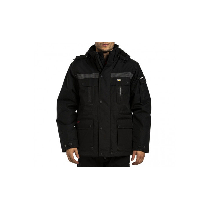 Férfi Caterpillar Heavy Insulated Parka Fekete  Budapest |  6432-EHUWA