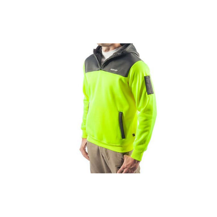 Férfi Caterpillar Hi Vis Hoodie Pulóverek Sárga Sötét  Budapest |  0289-CQOUZ