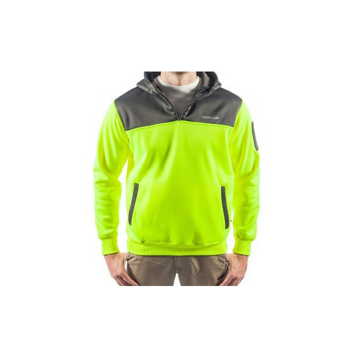 Férfi Caterpillar Hi Vis Hoodie Pulóverek Sárga Sötét  Budapest |  0289-CQOUZ