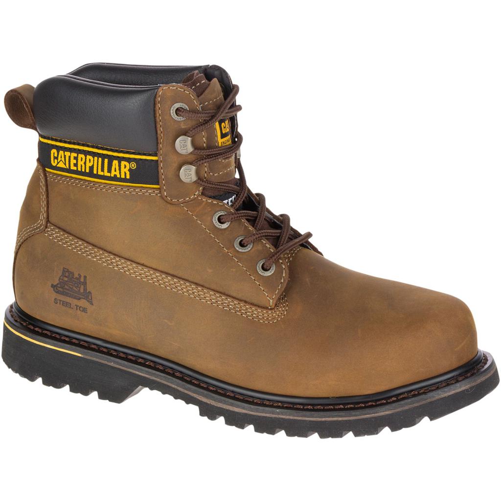 Férfi Caterpillar Holton Steel Toe S3 Hro Src Munkavédelmi Bakancs Sötétbarna  Budapest |  8630-CWESZ