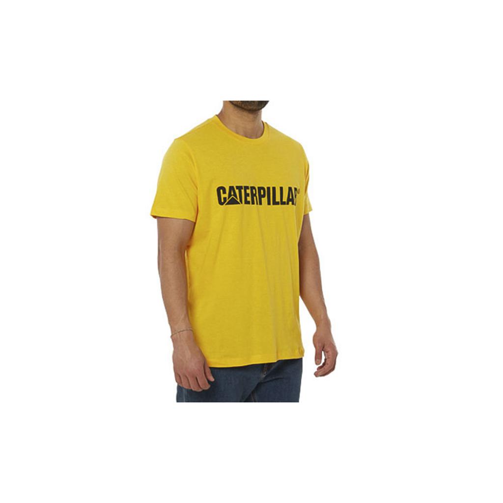 Férfi Caterpillar Logo T-Shirts Sárga  Budapest |  5807-IJNUA