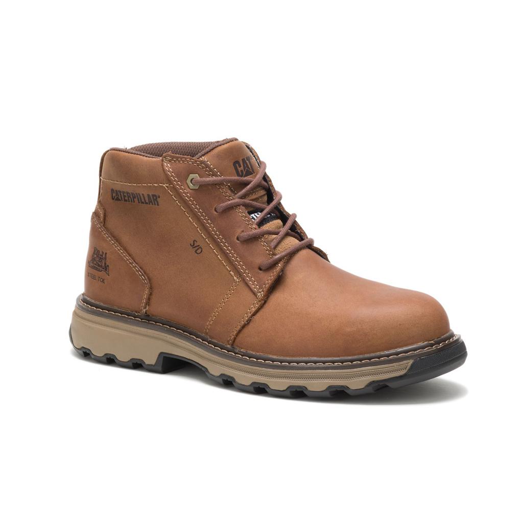 Férfi Caterpillar Parker Steel Toe Acél Orrú Csizma Sötétbézs  Budapest |  5089-WEDQF