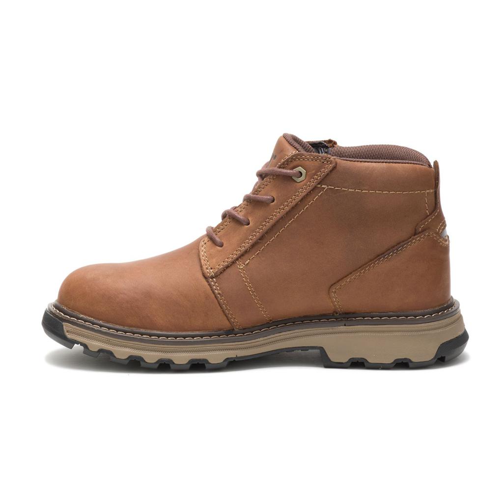 Férfi Caterpillar Parker Steel Toe Acél Orrú Csizma Sötétbézs  Budapest |  5089-WEDQF