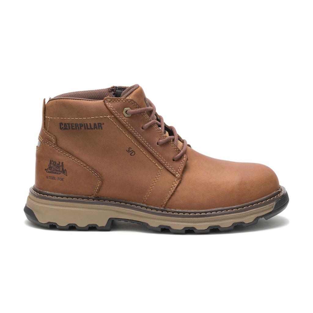 Férfi Caterpillar Parker Steel Toe Acél Orrú Csizma Sötétbézs  Budapest |  5089-WEDQF