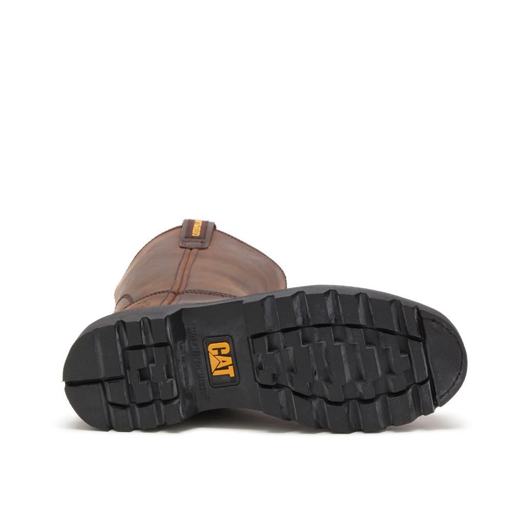 Férfi Caterpillar Revolver Steel Toe Slip On Barna  Budapest |  2097-EUXYR