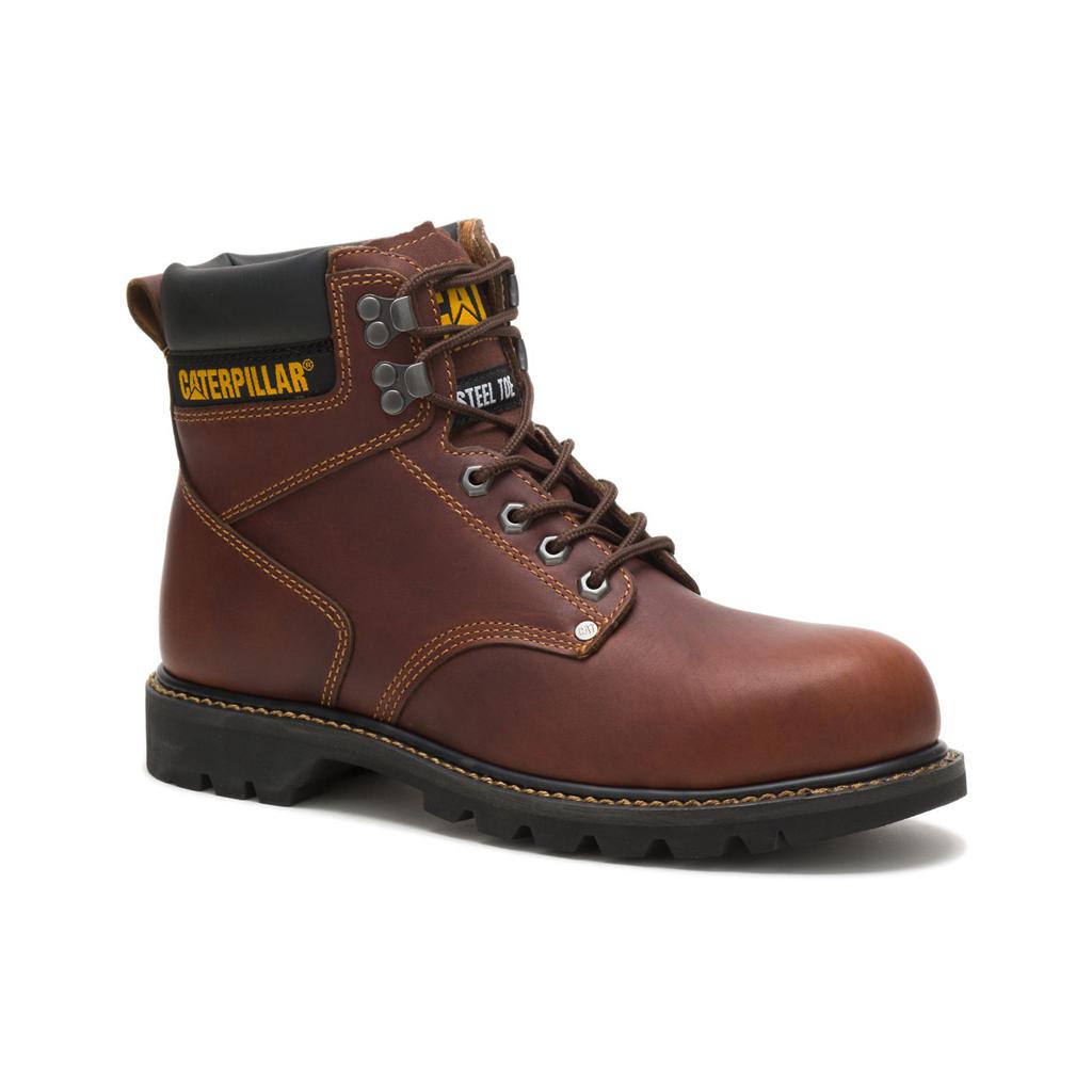 Férfi Caterpillar Second Shift Steel Toe Acél Orrú Csizma Barna  Budapest |  5836-SMYUH